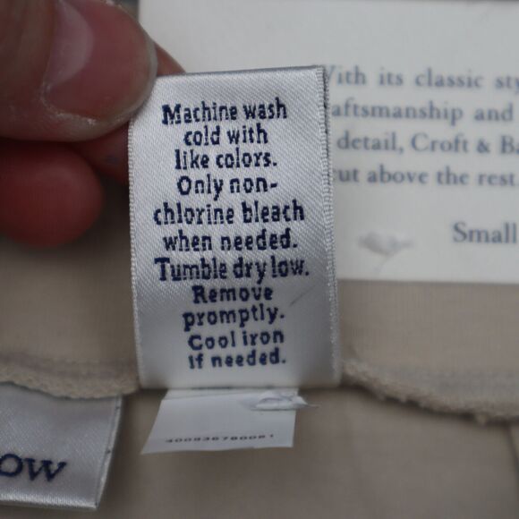 Croft Barrow Shorts Womens S Beige Sweat Mid Rise Pocket Stretch Pull On - Picture 9 of 16